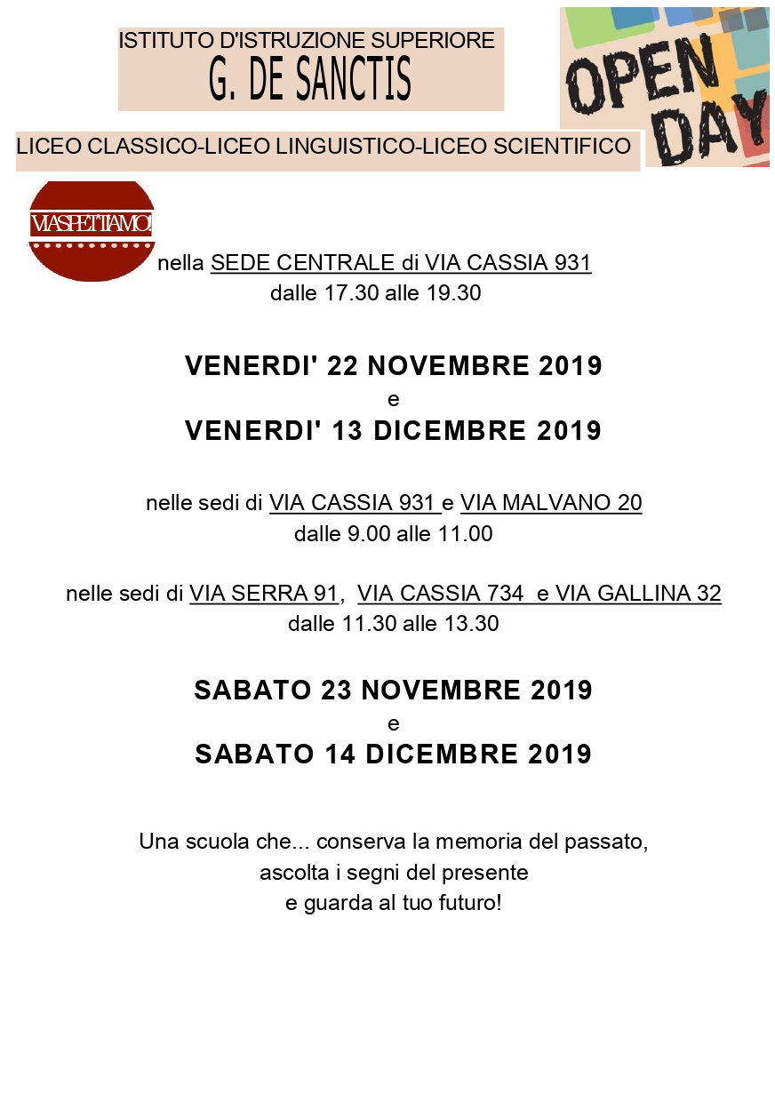 volantino De Sanctis 2019